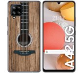 Tumundosmartphone Funda Gel Tpu para Samsung Galaxy A42 5G diseño Madera 11 Dibujos