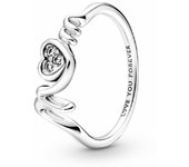 Anillo Pandora Corazón de Madre en Pavé
