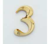 1pc Height 5cm Golden Home Sticker Address Door Label Gold Modern House Number