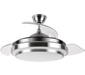 Ventilador de Techo FABRILAMP DC Ibe 72W 6117lm Niquel 3 Asp.desp. 108d 3000-4000-6000k Remoto