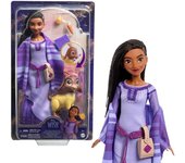 Disney Wish El Poder de los Deseos, Asha Muñeca con cabra Valentino, Star y accesorios, inspirado en la película, juguete +3 años, accesorios puede variar
