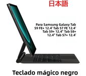 Smart Folio for Samsung Galaxy Tab S9 S8 S7 FE Plus 12.4 for Tab S9 FE+ S9+ S8+ S7+ 12.4" TouchPad Backlight Magic Keyboard Case