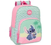 Mochila Infantil Adapt.Carro Stitch "Ice Cream" 26x34x11 Cm (Safta 612502185)