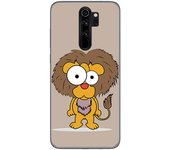 Tumundosmartphone Funda Gel Tpu para Xiaomi Redmi Note 8 Pro diseño Leon Dibujos