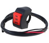 LED Headlight Switches Far Near Three Line Motorcycle Handlebar Switch Button Driving Light Switch Motorbike Switch Button
