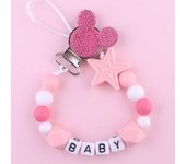 Baby Pacifier Clips Holder Chains Silicone Pacifier Chain Clips Baby Teething Chain Gift