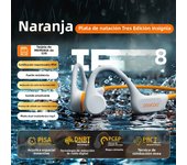 POLVCDG  Bone conduction open headphones Golf Earphones 32GB Memory IPX8 Waterproof Silicone Swimming Earphones X13