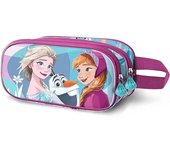 Estuche 3D Doble Frozen, Portatodo 3D Frozen, Licencia 100% Oficial, 22 x 10 x 8 cm, Karactermania - Kiglam