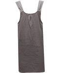 Women Cotton Linen Cross Back Apron Japanese Housework Baking Wrap korean Florist Dress Solid Color Garden Kichen Apron