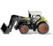 Siku Claas Axion Pala Tractor Todoterreno Verde Juguete con Cargador Frontal Móvil