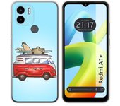 Funda Silicona para Xiaomi Redmi A1 Plus diseño Furgoneta Dibujos