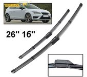2025Pair/Set Windshield Windshield Wiper Blade Set For SEAT Leon MK3 (Left Hand Drive) 2017 2016 2015 2014 2013 2012~10751