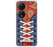 Tumundosmartphone Funda Silicona Antigolpes para Huawei Honor 90 Smart 5G diseño Zapatillas 10 Dibujos