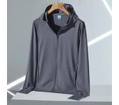 Ropa de protección solar de seda helada para exteriores UPF50+ para hombre y mujer, camisa fina y transpirable de verano antiultravioleta, chaqueta de protección solar