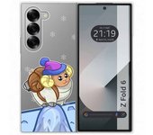 Tumundosmartphone Funda Carcasa Dura Transparente para Samsung Galaxy Z Fold 6 5G diseño Cabra Dibujos