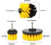 4Pc Electric Drill Brush Kit Cleaning Brush Toilet Cleaning Tools Floor Nylon Scrubber Brush For Carpet Glass Car Tires Bathroom
