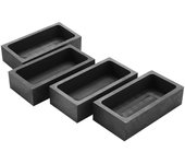 4 Pieces 1 Kg Graphite Ingot Mould Casting Ingot Crucible Mould Silver Gold Ingot Mould Melting Cas (tangling)