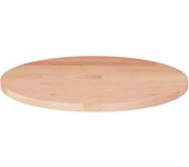 vidaXL Superficie de mesa redonda madera de roble sin tratar Ø30x1,5cm