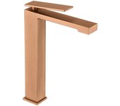 Imex Pisa BDP048-3ORC grifo monomando caño alto lavabo latón acabado oro rosa cepillado