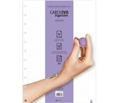 RECAMBIO CUADERNO CARCHIVO INGENIOX A4 – 50 HOJAS – 1 RAYA – PAPEL 100 g/m² – HOJAS EXTRAÍBLES