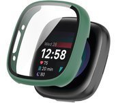 Glass+Case for Fitbit Versa Versa 4 Watch Protective Bumper Hard PC Shell HD Screen Protector for Fitbit Sense 2 Watch Cover