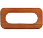 2PCS Rectangular Square Bag Handle Replacement Crossbody Bag Shoulder Bag Beach Bag Wooden DIY Handle Wallet Accessories