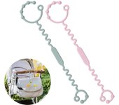 Correa de Taza de Sippy, Correa de Chupete de cochecito ajustable juguetes colgantes, Cadena anti caída de Juguetes para Bebe