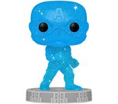 Funko POP! Vinyl With Case Marvel - 46 Artist Series: Infinity Saga - Captain America (Blue)  - Marvel - Figura Coleccionable Oficial - Juguete para Niños y Adultos - Fans - Diversidad de Personajes y Temáticas