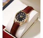 CHRONOS Luxury Ladies Dress Watch Waterproof Date Woman Wristwatch Leather Women Quartz Watches reloj+box