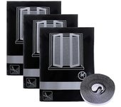 TODOBIEN STORE - Mosquitera para Ventanas con Rollos De Cintas Autoadhesivas,Mosquiteras Ventana,Protectora de Insectos para Ventana,Pack de 3 Piezas