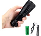 Professional Diving Flashlight High Power Underwater Dive Torch Scuba Diving Flashlight Fishing Hunting Lamp Using 18650 Battery