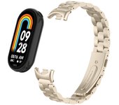 Strap for Mi Band 8 Bracelet Metal Wristbands for Xiaomi Mi Smart Band 8 Watch Stainless Steel Miband 8 Replacement Accessories