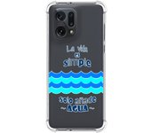 Funda Silicona Antigolpes para Oppo Find X5 5G diseño Agua Dibujos
