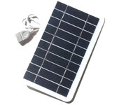 Usb Solar Charger Panel 5V 2W Solar Panel with Usb Safe Charge Stabilized Battery Charger for Mobile Phone Campsite