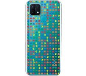 Funda compatible con Oppo A15 - Patron Comecocos Fondo Clear