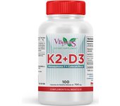 VITAMINA K2+D3 Menaquinona MK7+D3 100 perlas Vbyotics