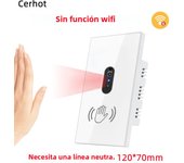 Cerhot EU Tuya WiFi Smart Switch Wave Senssor Move WiFi Switch Infection light Switch No Need Touch IR Motion Activated Switches