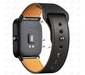 20mm 22mm Leather Strap for Samsung Galaxy Watch 7/6/5/4 40 44mm Amazfit Bip 5/Bip 3 pro/GTS/GTR 4 Bracelet Xiaomi Redmi strap