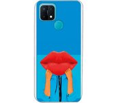 Funda compatible con Oppo A15 - Beso fondo Azul