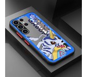 Shockproof Case For Samsung S23 S22 Ulrta 5G S21 FE S20 Plus S10e S23plus Soft Edge Matte PC Phone Cover Cartoon Digimon