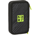 Plumier Doble Pqño 28 Pcs Nerf "Get Ready" 12,5X19,5X4Cm (Safta 412440854)