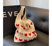 Designer Knitted Handbags Female Large Capacity Shopper Totes Women's Shoulder Bag Summer Casual  Woven Beach Bag