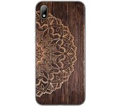 Tumundosmartphone Funda Gel Tpu para Huawei Y5 2019 diseño Madera 06 Dibujos