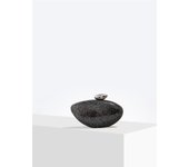 Acrylic egg shape clutch bag women designer evening party cute Pearl shell purse ivory hot pink gold handbag