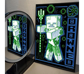1PC PC GAME M-Minecraft Poster Self-adhesive Art Waterproof Paper Sticker Coffee House Bar Room Wall Decor