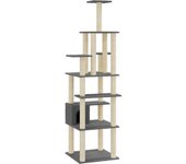 Rascador para Gatos with postes de ISAL gris obscure183 cm