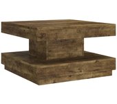 vidaXL Mesa de centro de MDF 60x60x35 cm Marrón claro, Marrón oscuro, Gris Mesita de Salón o Comedor o Auxiliar Mesa de Café Meuble Salón