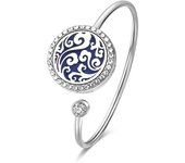 Crystal Aromatherapy Bracelet Bangle Diffuser Jewelry Tree of Life Perfume Oils Diffuser Aroma Diffuser Lockets Woman Bracelet
