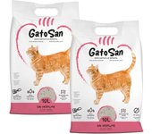 ICA - GatoSan (20 Litros) - Arena Aglomerante de Bentonita para Gatos Sin Perfume (2 Sacos de 10 Litros cada uno)
