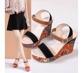 Heeled Sandals Summer Women Elegant Woman Shoes Platform Wedge Designer Womens Luxury Heels Comfortable Women's Fashion Sandal